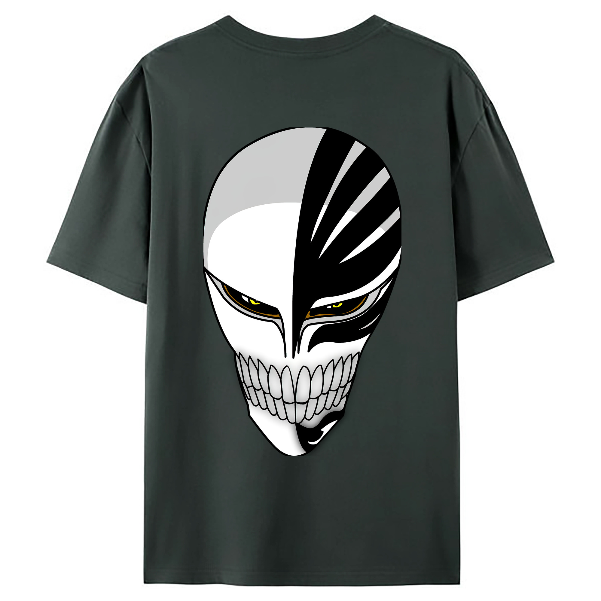 （画像用） ブリーチ 黒崎一護（くろさき いちご）BLEACH Kurosaki Ichigo 綿100％ メンズ半袖Tシャツ（バックプリント） 通気性